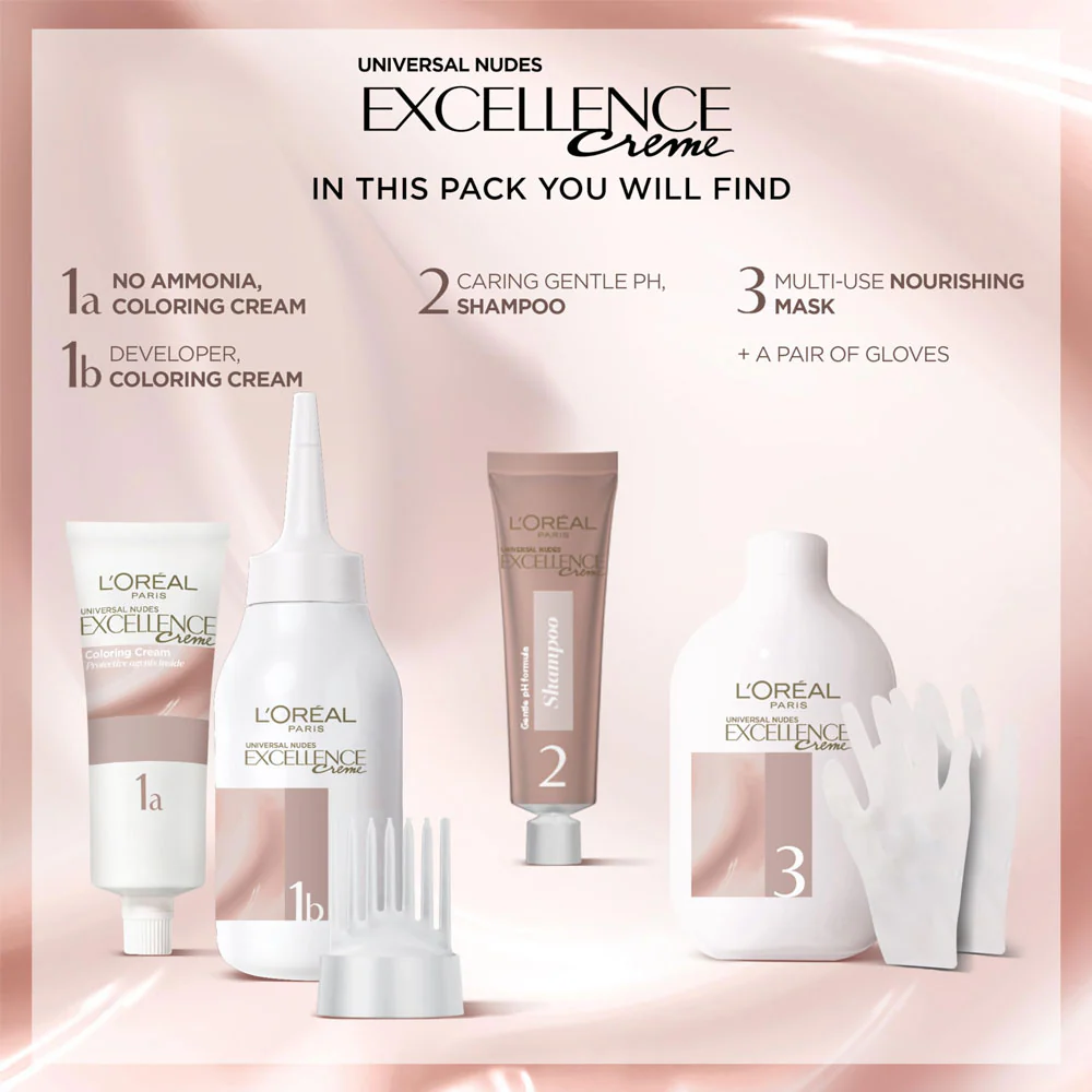 L'Oreal Excellence Crème Triple Care Colour 5U Universal Light Brown - Image 4