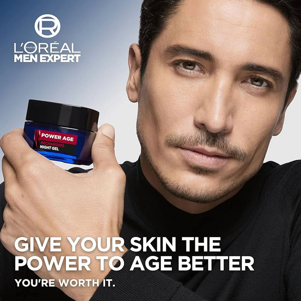 L'Oreal Men Expert Power Age Recharging Night Gel 50ml - Image 3