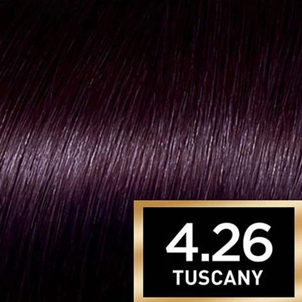 L'Oreal Paris Hair Colour Preference Luminous Colour 4.26 Tuscany Pure Burgundy Cool Violet - Image 2