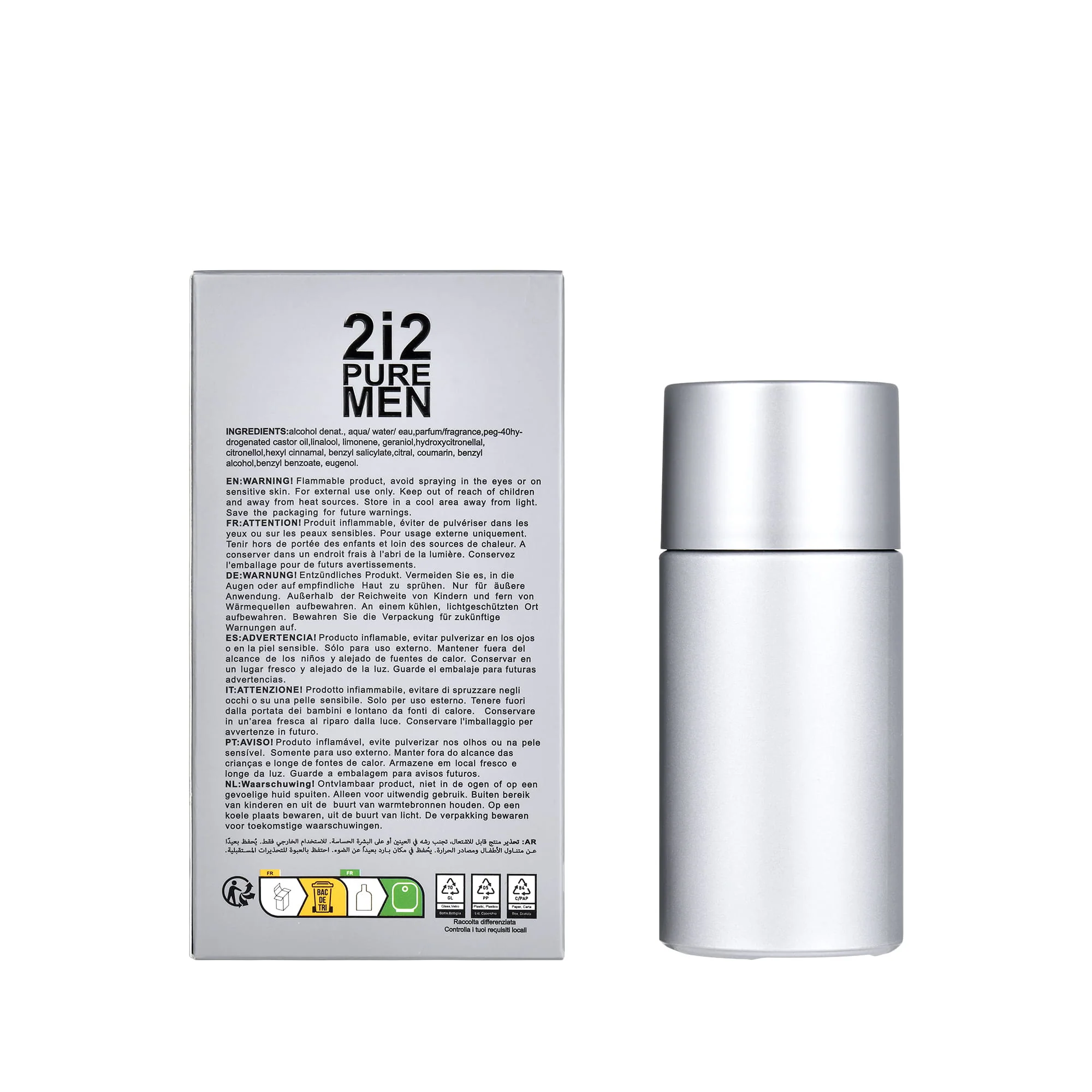 Lovali 2i2 Pure Men Eau De Parfum Spray 100ml - Image 5