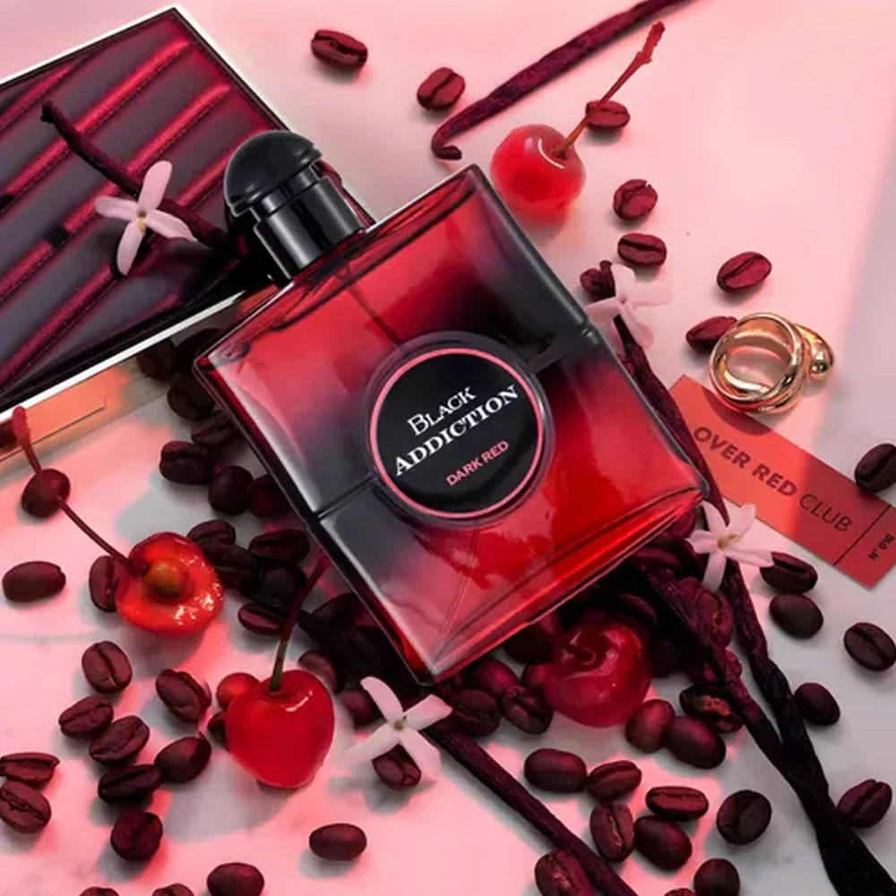 Lovali Black Addiction Dark Red Eau De Parfum Spray 80ml - Image 2
