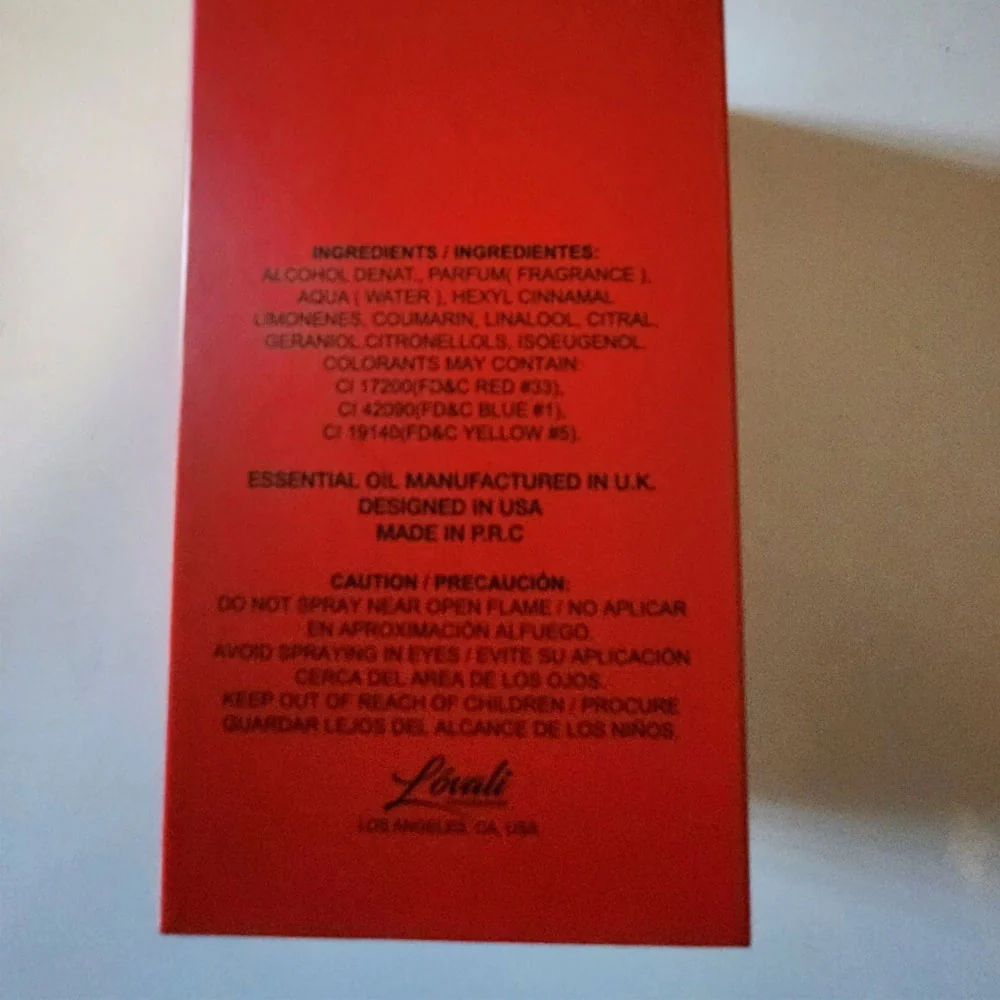 Lovali Hero Red For Men Eau De Parfum Spray 100ml - Image 2