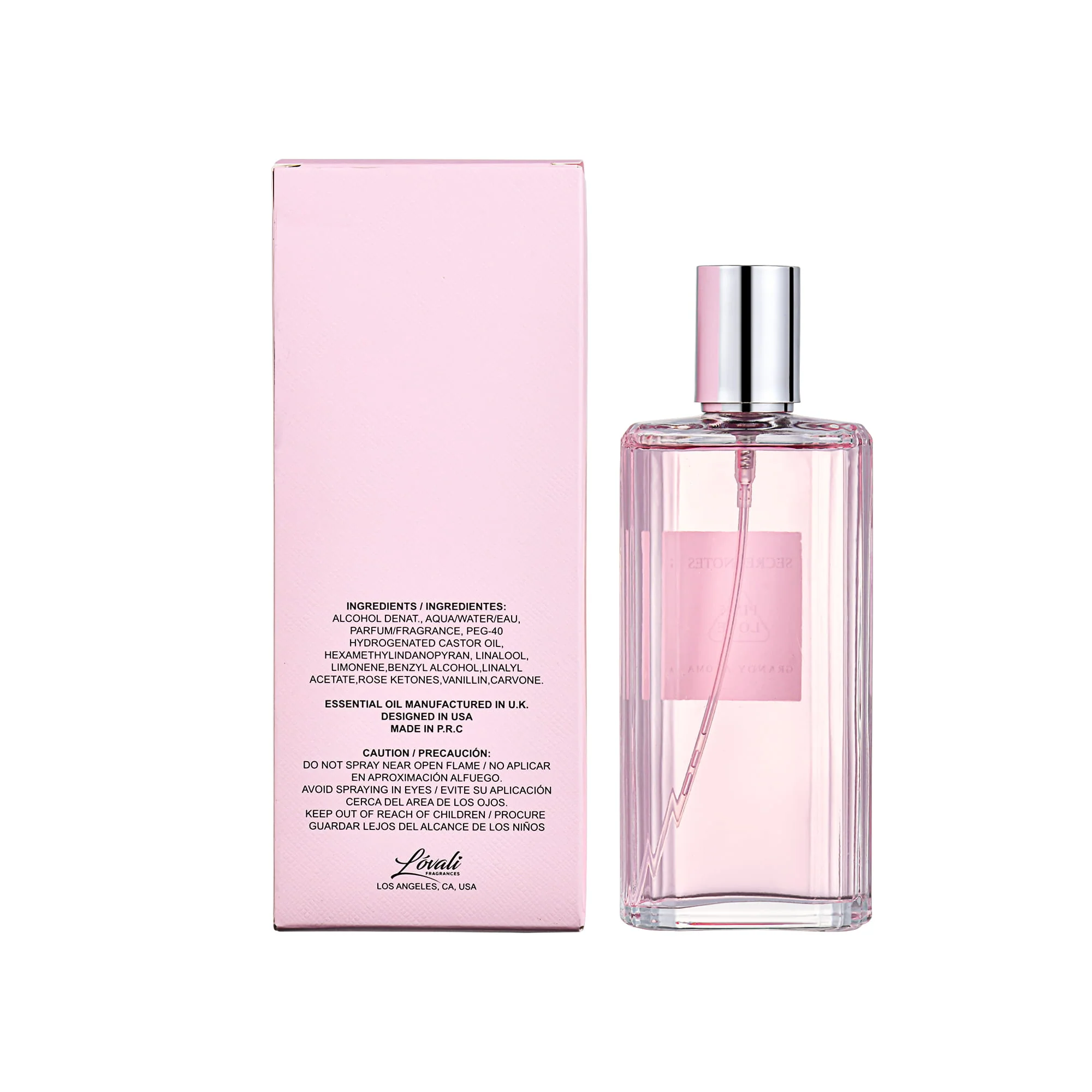 Lovali Secret Notes Pink Love Grandy Aroma Eau De Parfum Spray 95ml - Image 5