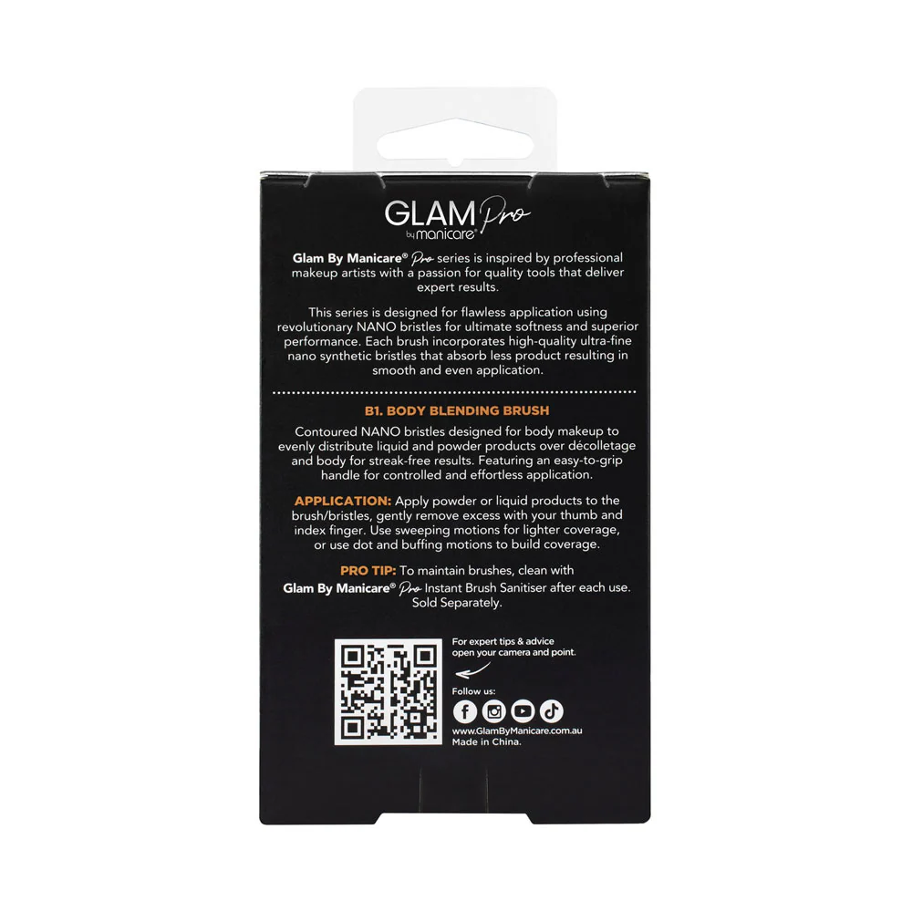 Manicare Glam Pro B1 Body Blending Brush Professional Series - Image 3
