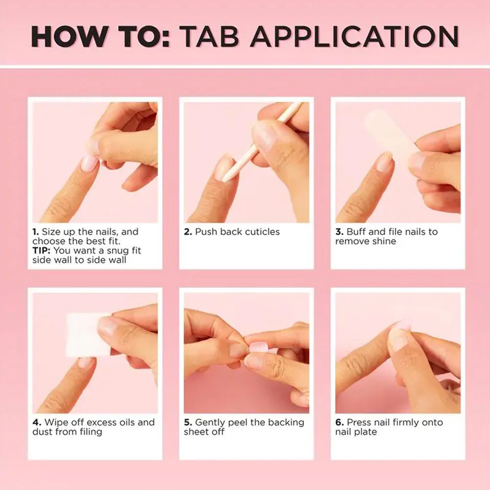 Manicare Pre Glued Nails Glam Ready My Floral Bliss 30pk - Image 4
