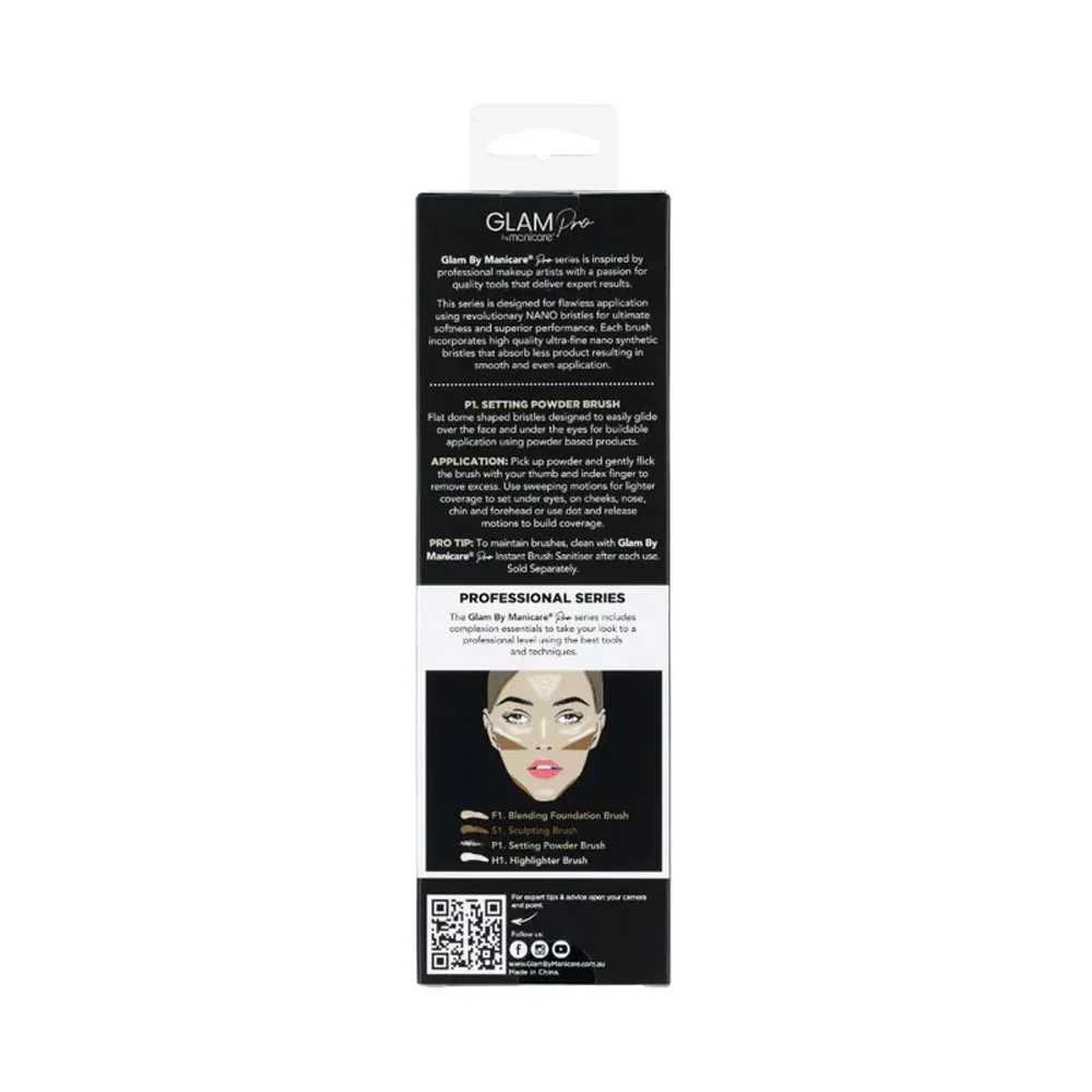 Manicare Setting Powder Brush P1 Glam Pro Professional Series - Image 3