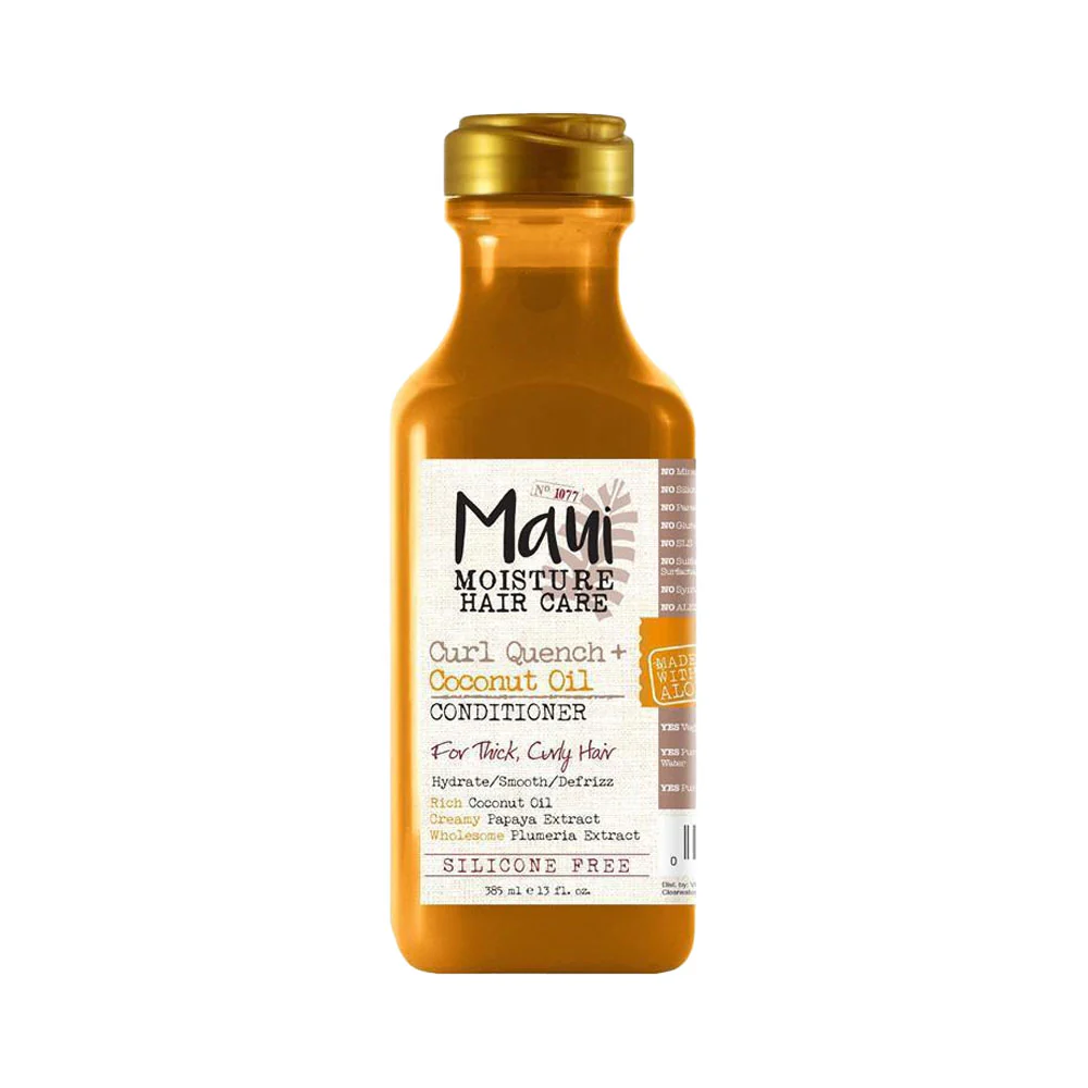 Maui Conditioner Moisture Hair Care For Thick Curly Hair Curl Quench& Coconut Oil 385ml