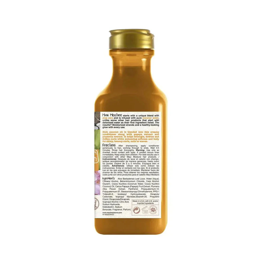 Maui Conditioner Moisture Hair Care For Thick Curly Hair Curl Quench& Coconut Oil 385ml - Image 2