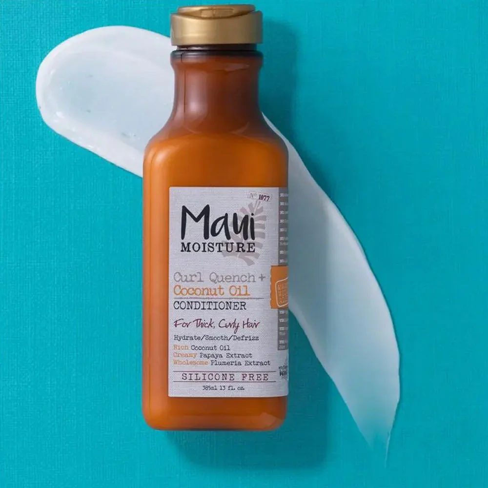Maui Conditioner Moisture Hair Care For Thick Curly Hair Curl Quench& Coconut Oil 385ml - Image 3