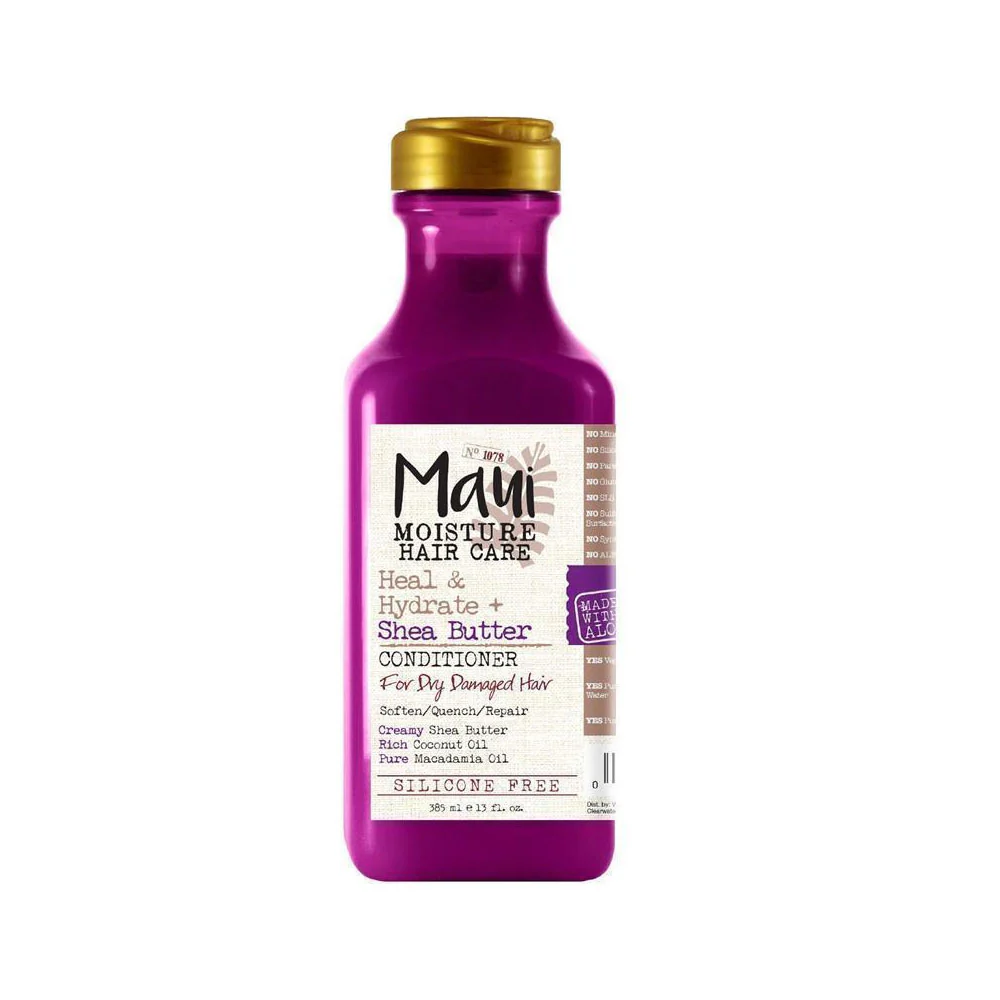 Maui Conditioner Moisture Hair Care Heal & Hydrate For Dry Damaged Hair Shea Butter 385ml