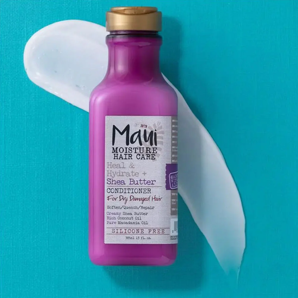 Maui Conditioner Moisture Hair Care Heal & Hydrate For Dry Damaged Hair Shea Butter 385ml - Image 3