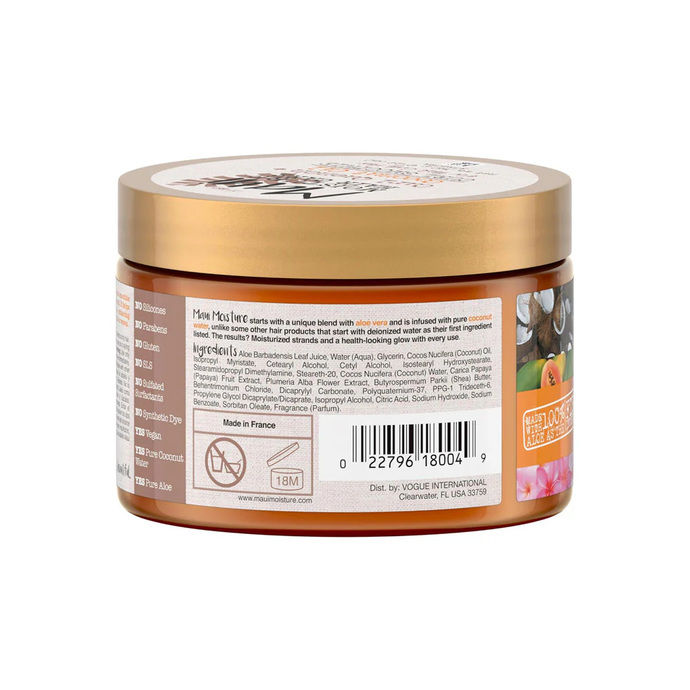 Maui Curl Smoothie For Thick Curly Hair Quench & Coconut Oil 340ml - Image 2