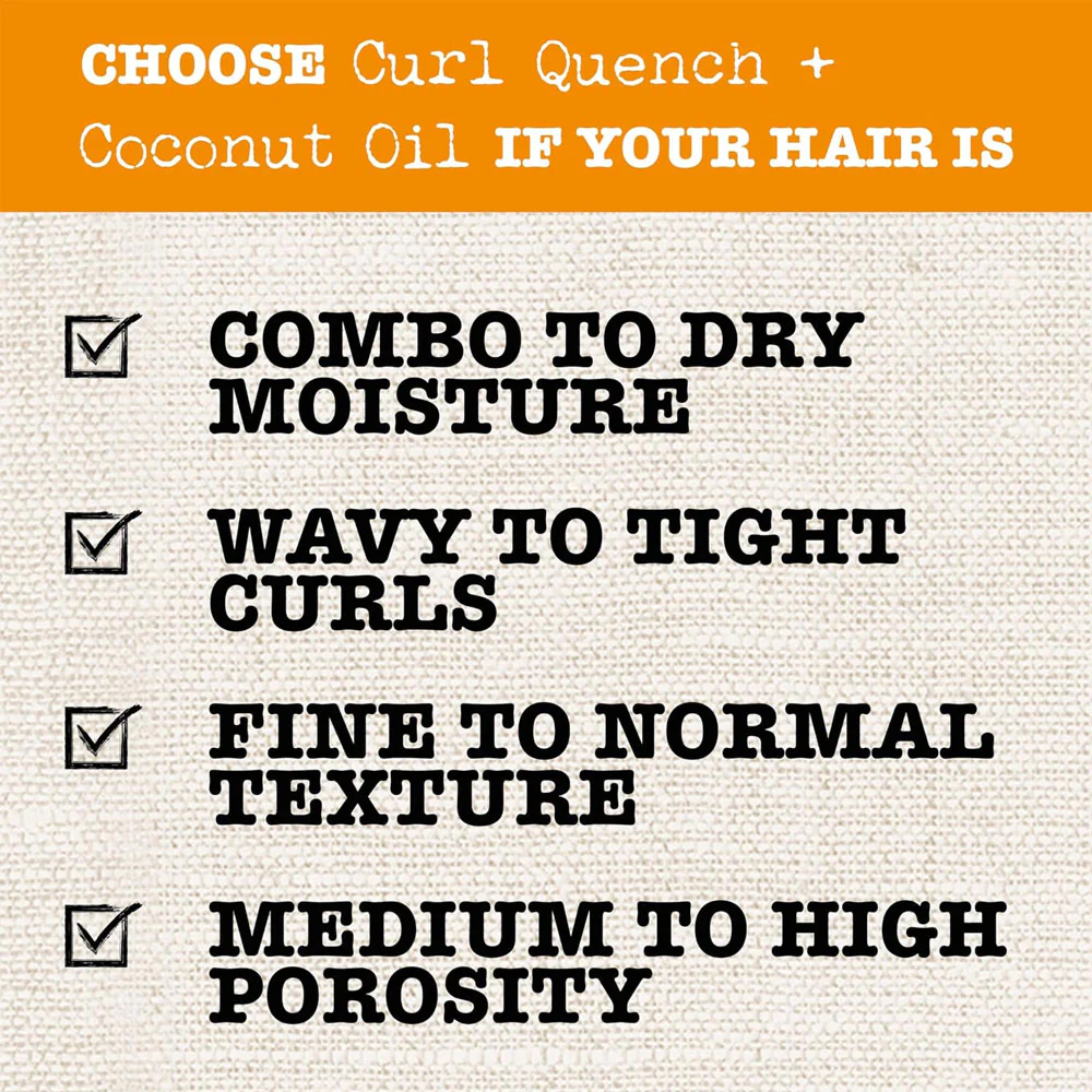 Maui Curl Smoothie For Thick Curly Hair Quench & Coconut Oil 340ml - Image 4