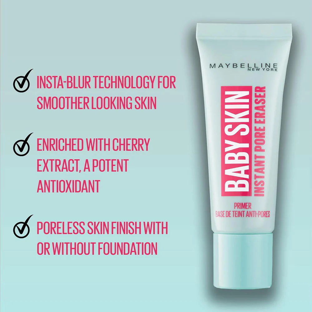 Maybelline Baby Skin Instant Pore Eraser Primer 22ml - Image 2