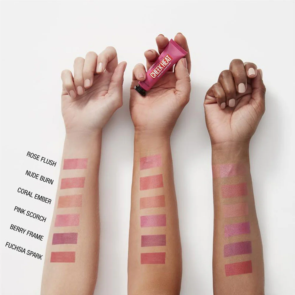 Maybelline Cheek Heat Sheer Gel Cream Blush 20 Rose Flush 8ml - Image 3