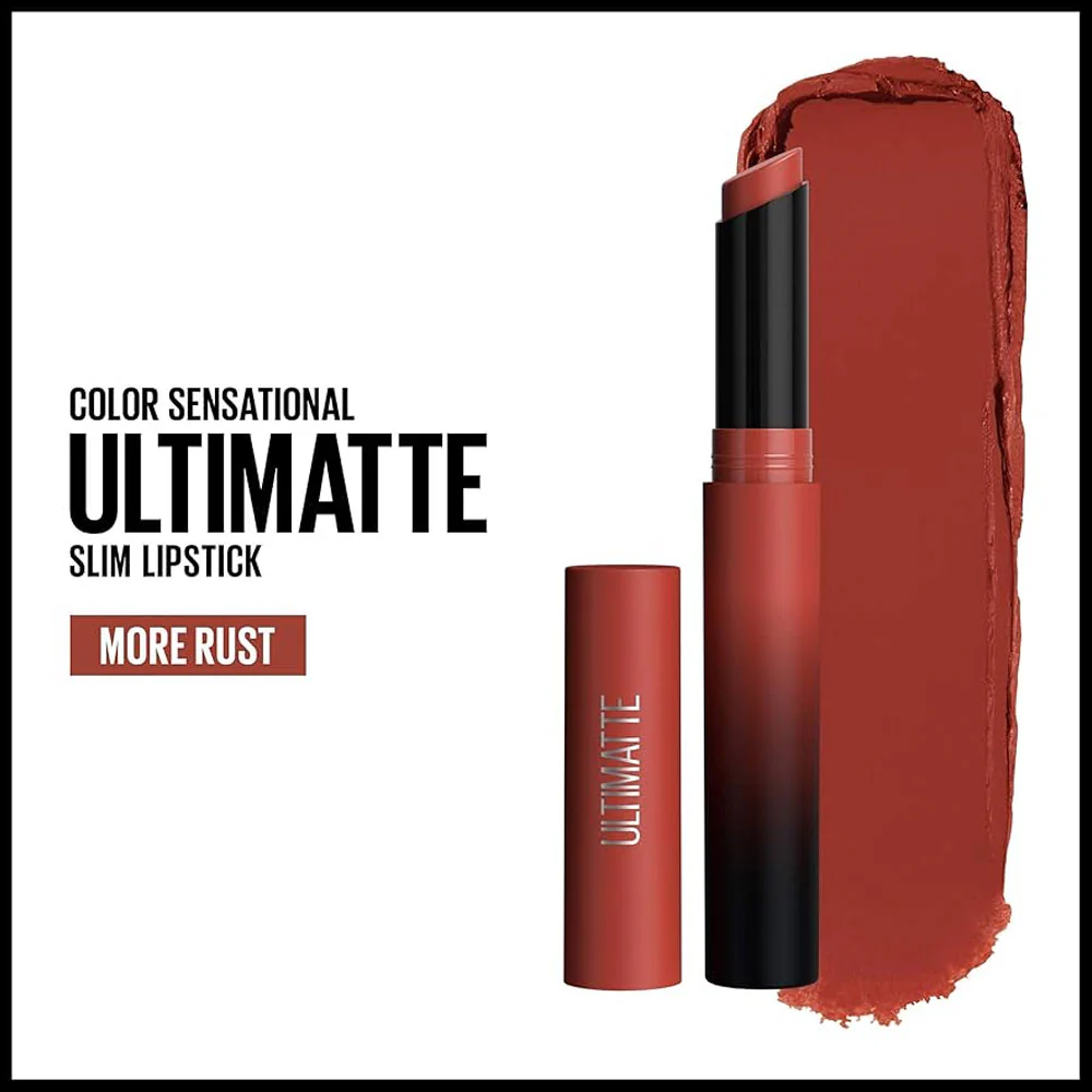 Maybelline Color Sensational Ultimatte Matte Lipstick 899 More Rust - Image 3