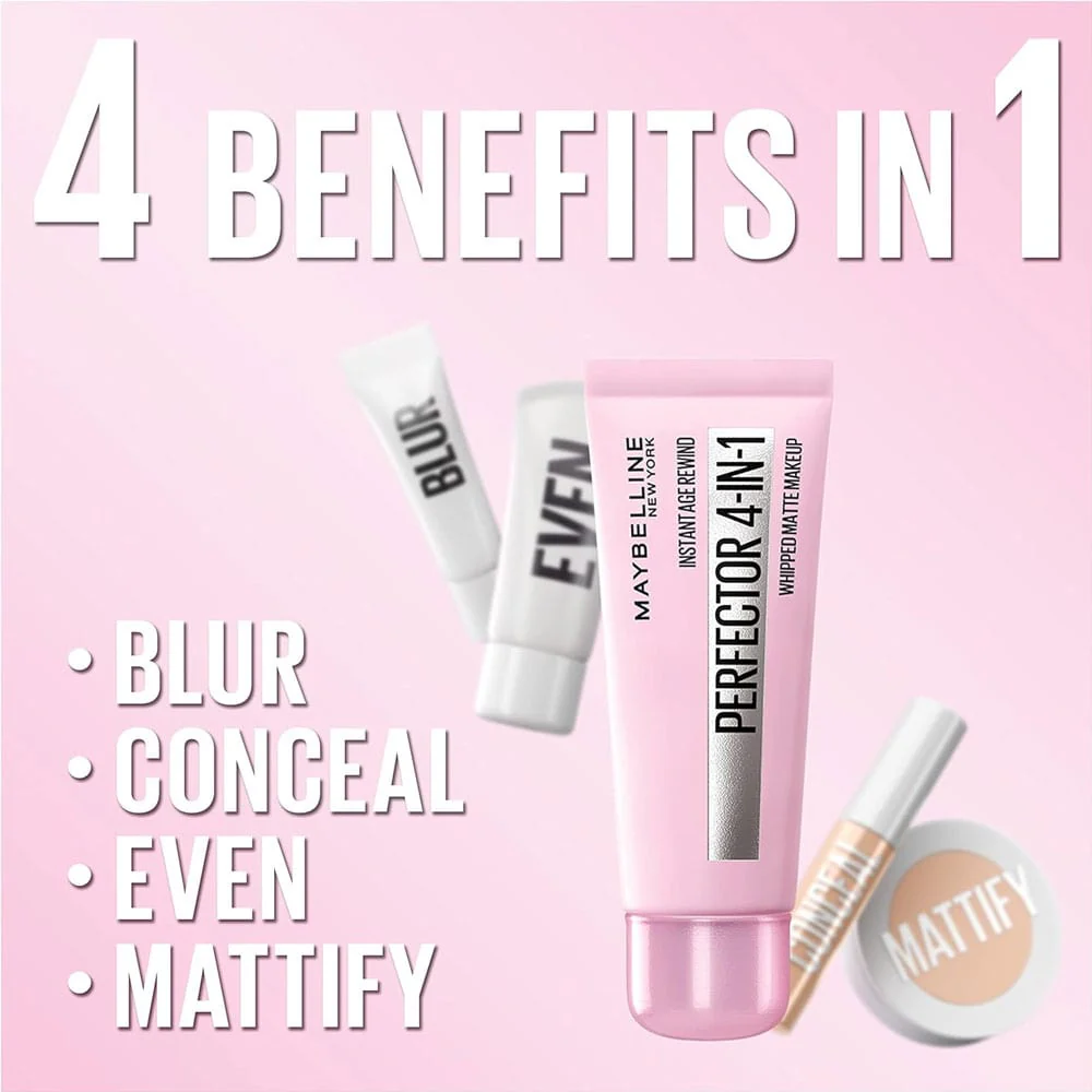 Maybelline Instant Anti Age Perfector 4-In-1 Whipped Matte Makeup 04 Medium/Deep 30ml - Image 3