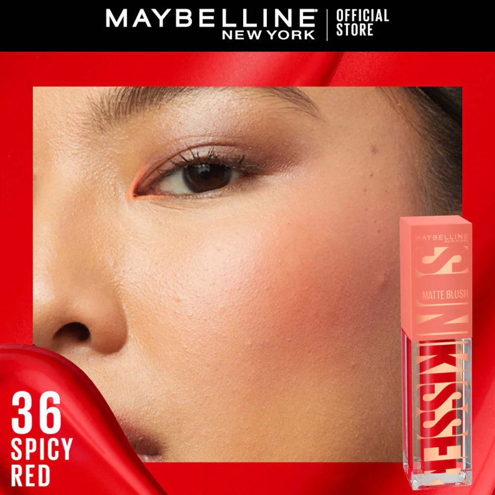 Maybelline Sunkisser Matte Blush 36 Spicy Red 4.7ml - Image 4