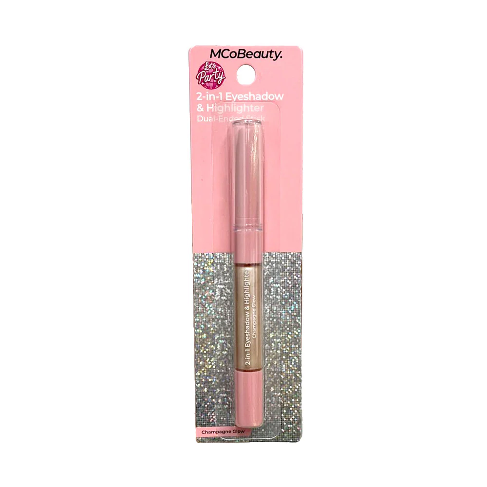 MCoBeauty 2-in-1 Eyeshadow & Highlighter Dual Ended Stick Champagne Glow - Image 2