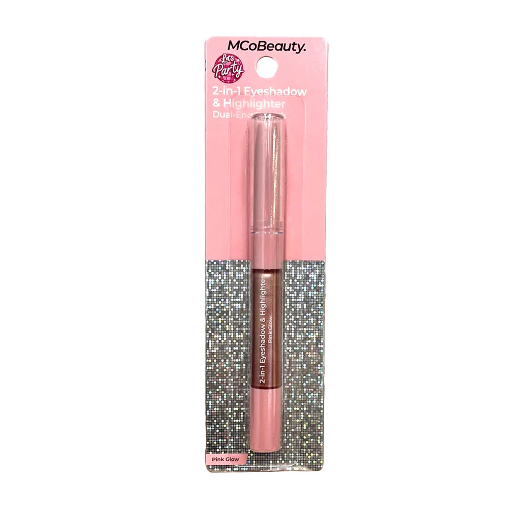 MCoBeauty 2-in-1 Eyeshadow & Highlighter Dual Ended Stick Pink Glow - Image 2