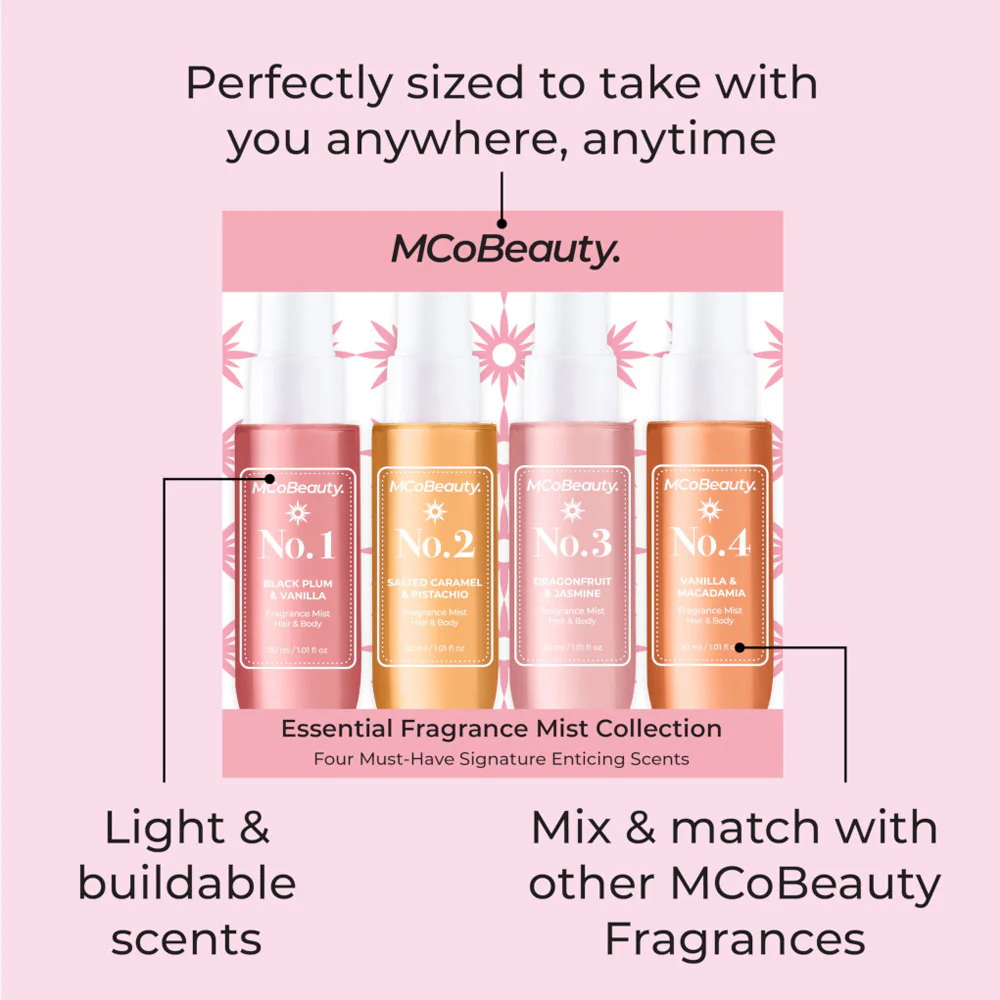 MCoBeauty Essential Fragrance Mist Collection 4pc 4x30ml - Image 4