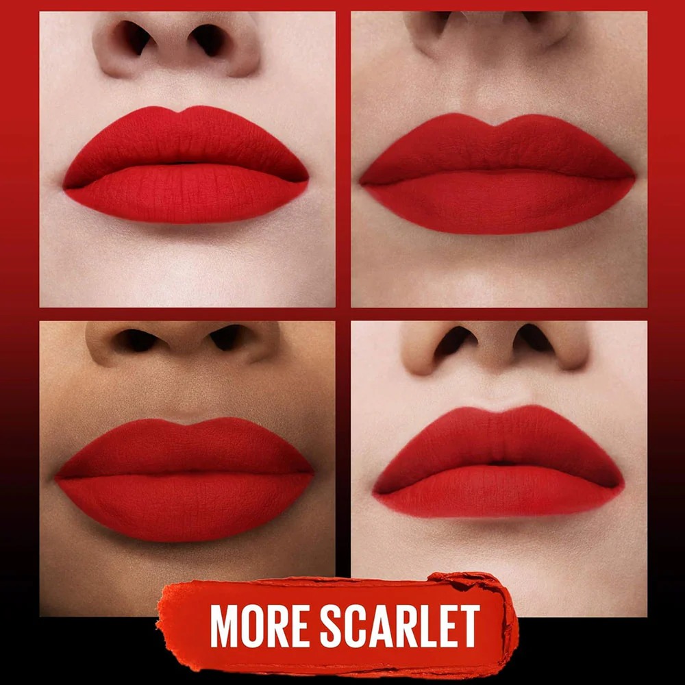 Maybelline Color Sensational Ultimatte Matte Lipstick 299 More Scarlet - Image 3