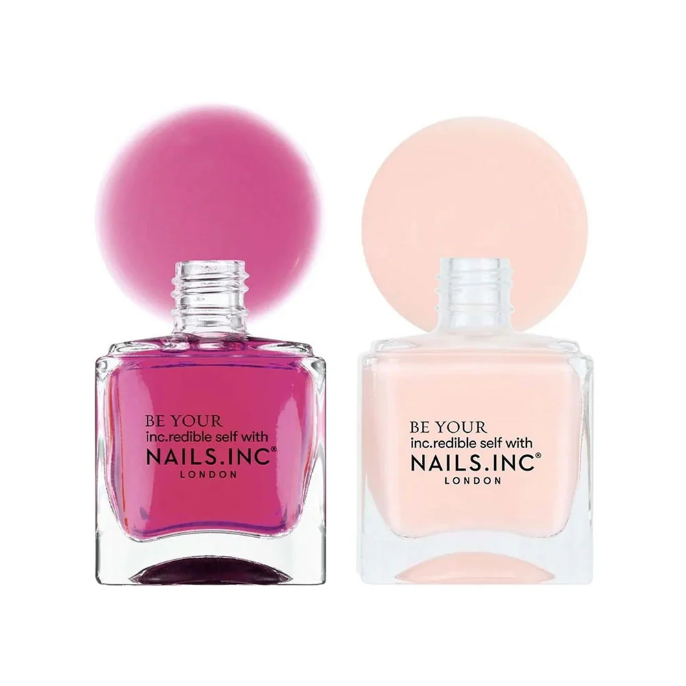 Nails Inc Duo Glow Naturale Glowing Nail Polish Duo 2x14ml - Image 4