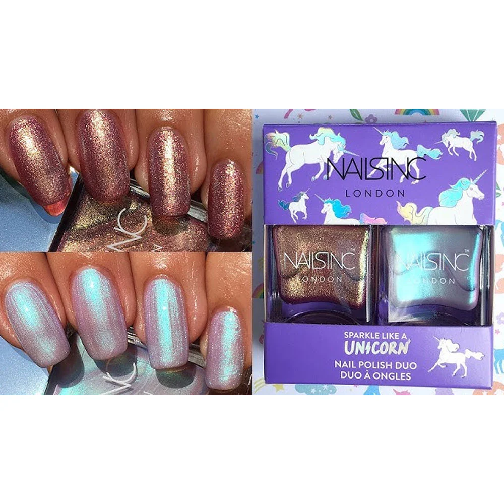 Nails Inc Duo Sparkle Like A Unicorn 2x14ml - Image 4