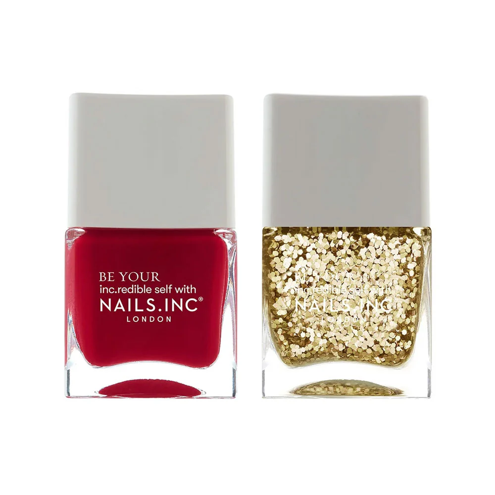 Nails Inc Duo What's Poppin' Popcorn Scented Nail Polish Duo 2x14ml - Image 2