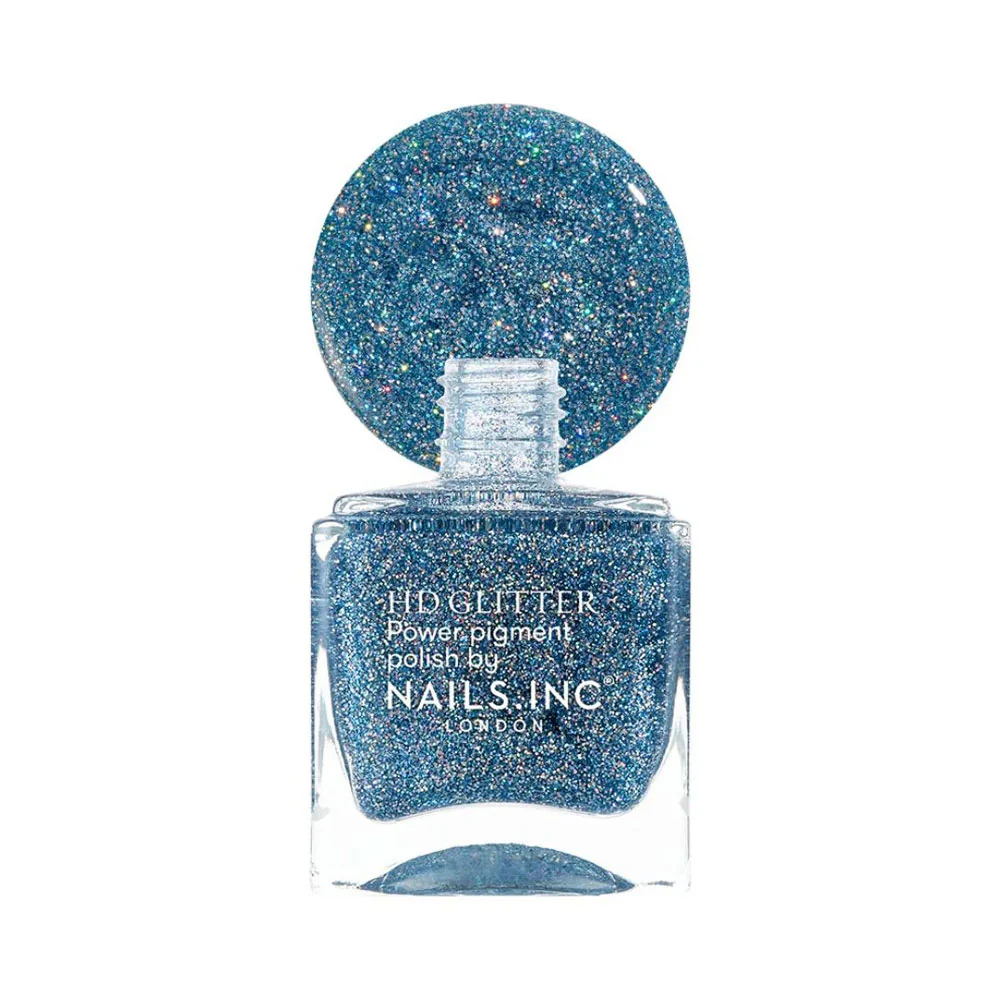 Nails Inc HD Glitter Power Pigment Polish High Voltage Vibes Nail Polish 14ml - Image 4