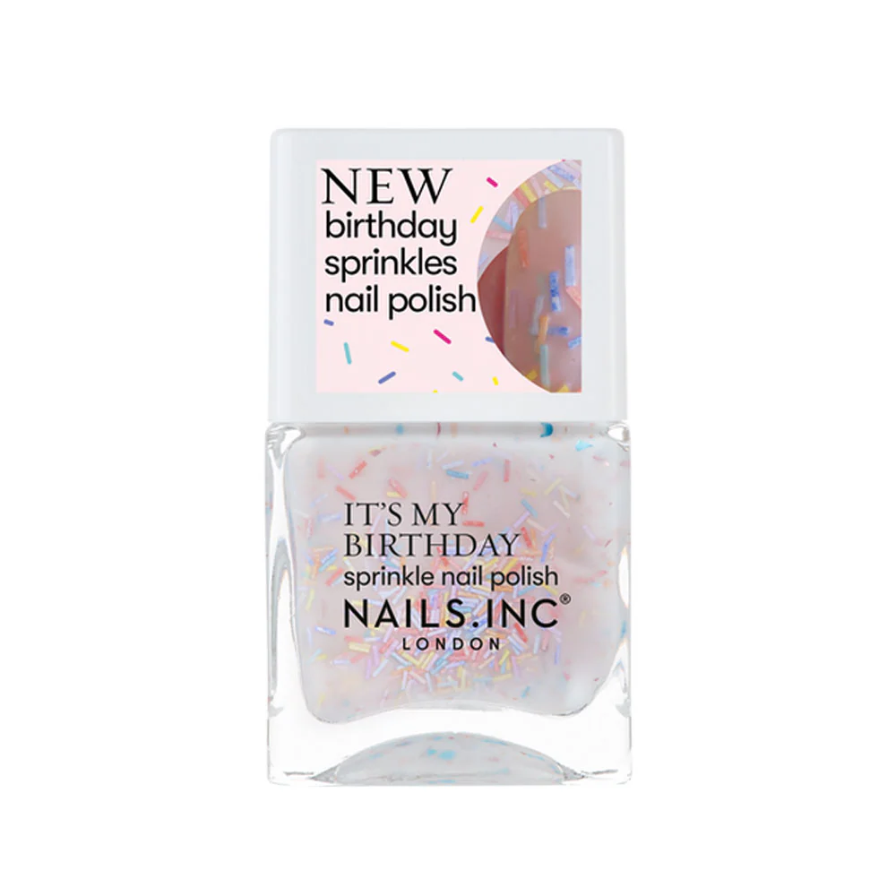 Nails Inc It's My Birthday Sprinkle Nail Polish 14ml - Image 4