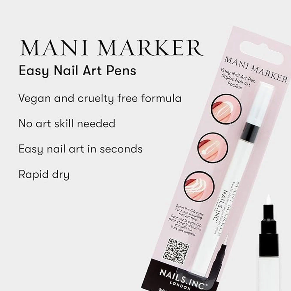 Nails Inc Mani Marker Bright White 3ml - Image 2
