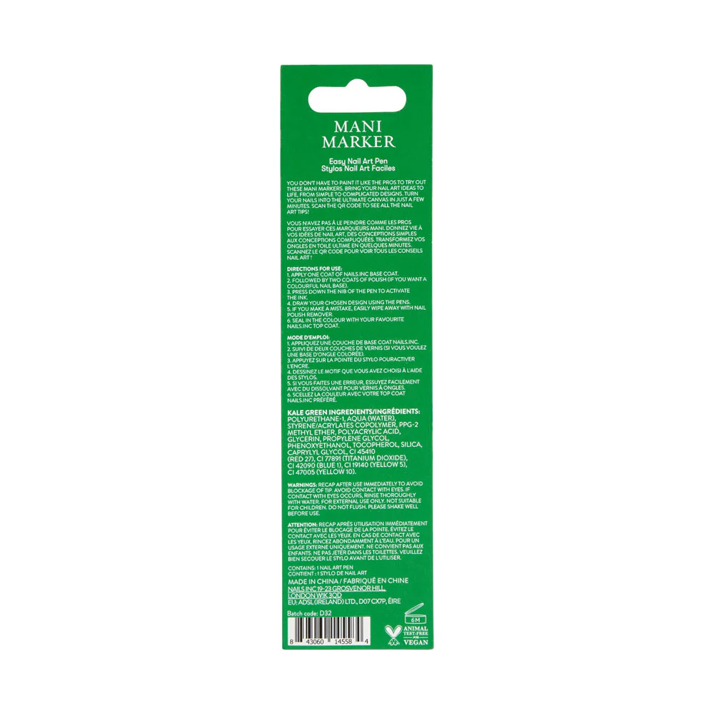 Nails Inc Mani Marker Kale Green 3ml - Image 3