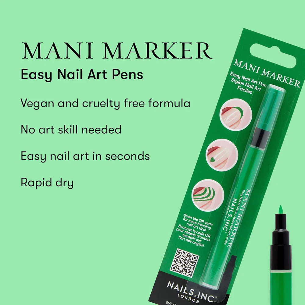 Nails Inc Mani Marker Kale Green 3ml - Image 4