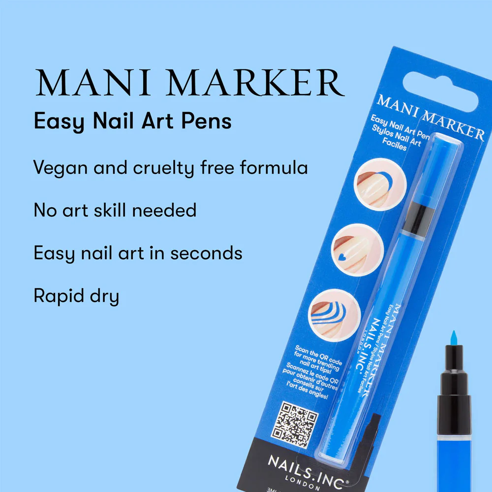 Nails Inc Mani Marker Sea Blue 3ml - Image 4