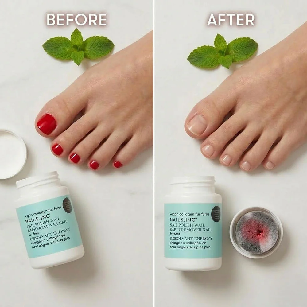 Nails Inc Nail Polish Rapid Remover Pot For Feet 60ml - Image 2