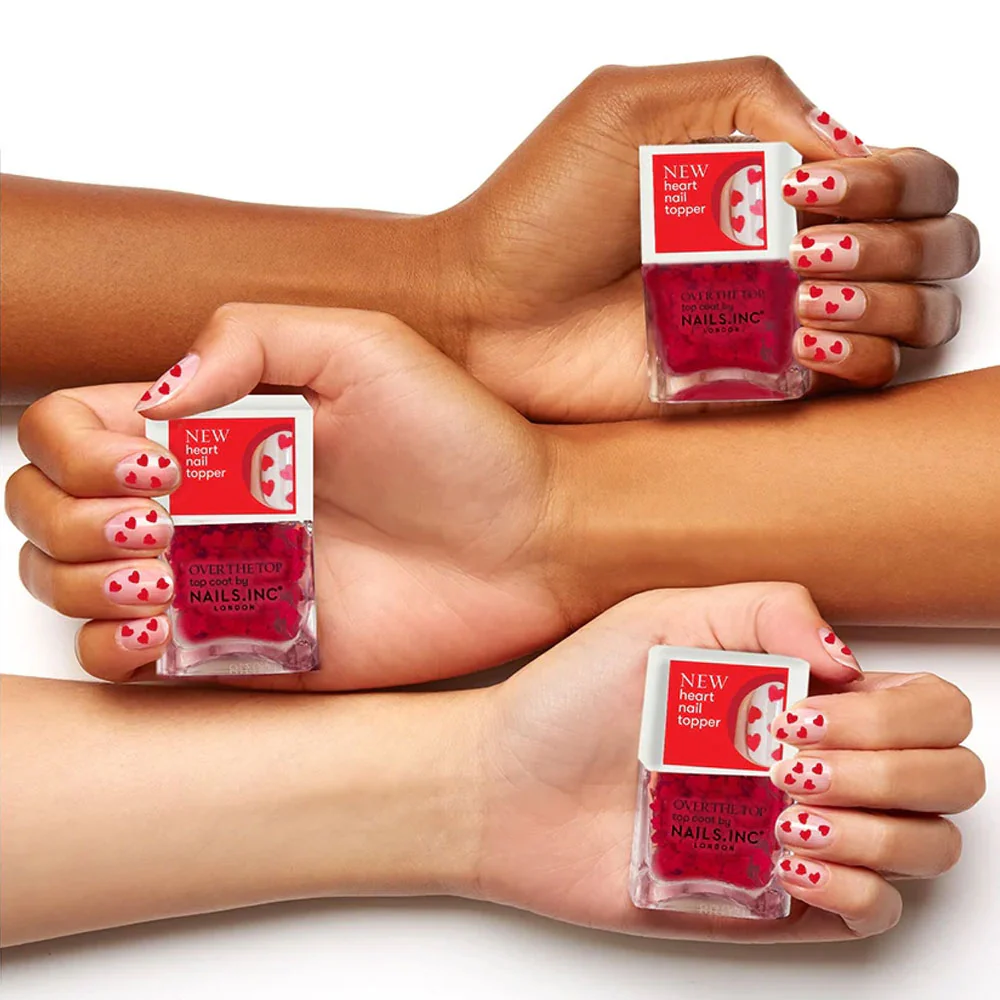Nails Inc Over The Top Loving In London Top Coat Nail Polish 14ml - Image 4