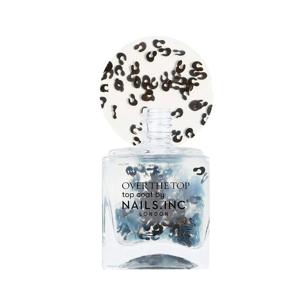 Nails Inc Over The Top Prowling In Paddington Leopard Topper Top Coat Nail Polish 14ml - Image 2