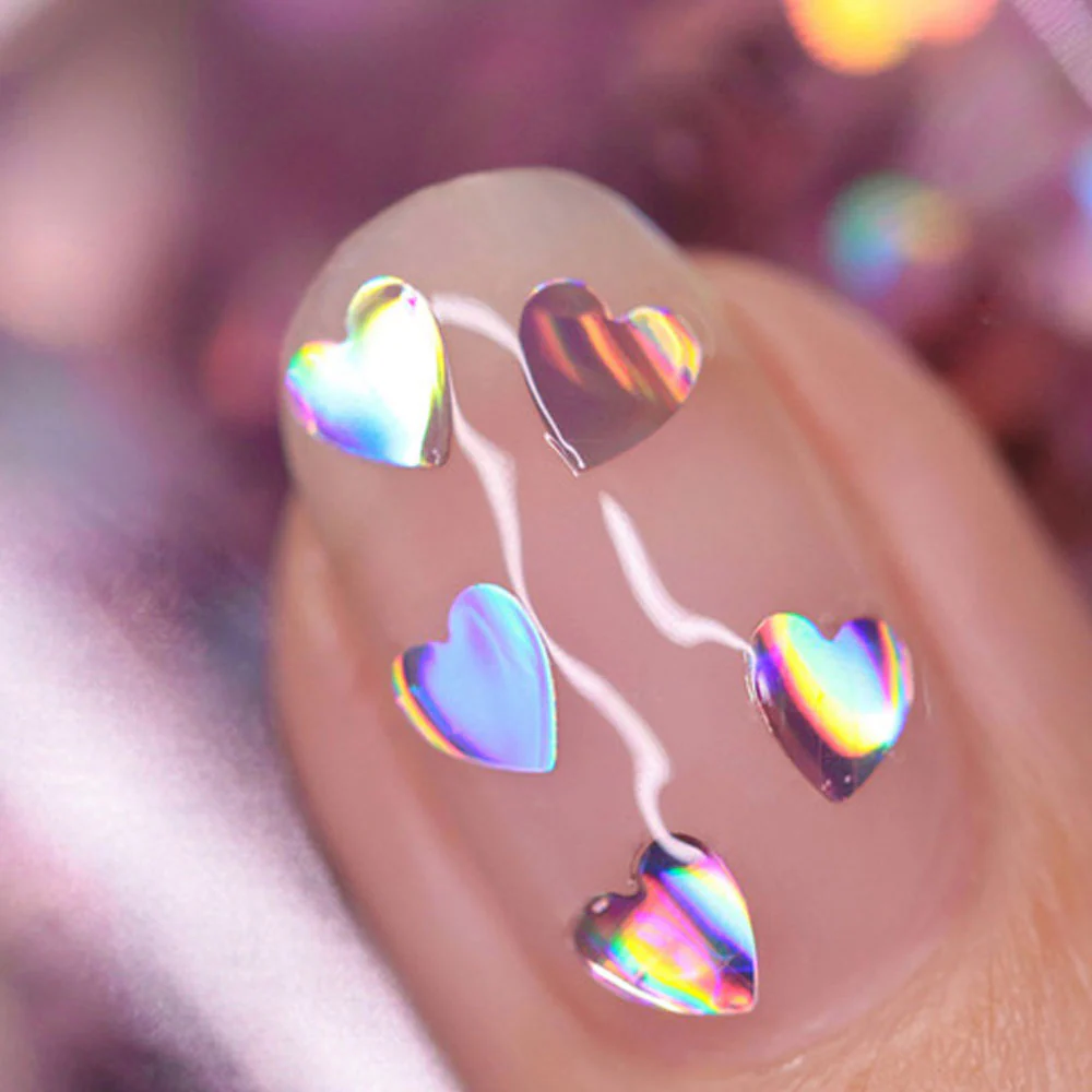 Nails Inc Over The Top Romancing In Regents Park Heart Nail Topper Nail Polish 14ml - Image 4
