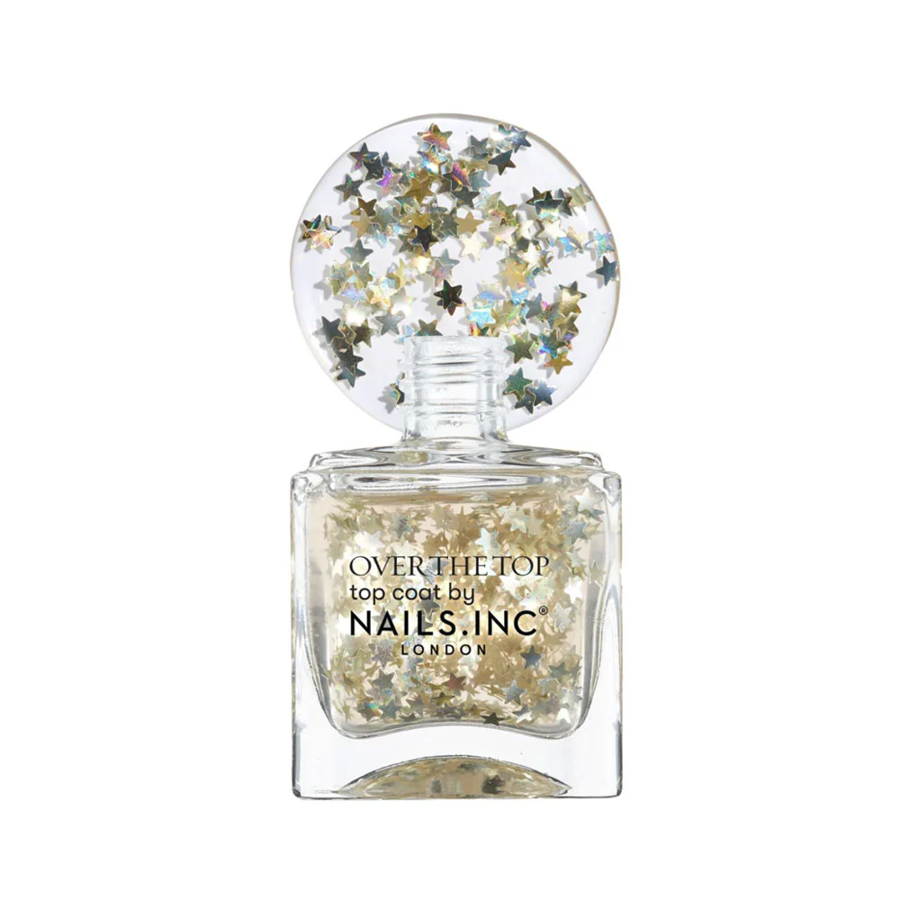 Nails Inc Over The Top Star Spotting In Soho Top Coat Nail Polish 14ml - Image 3