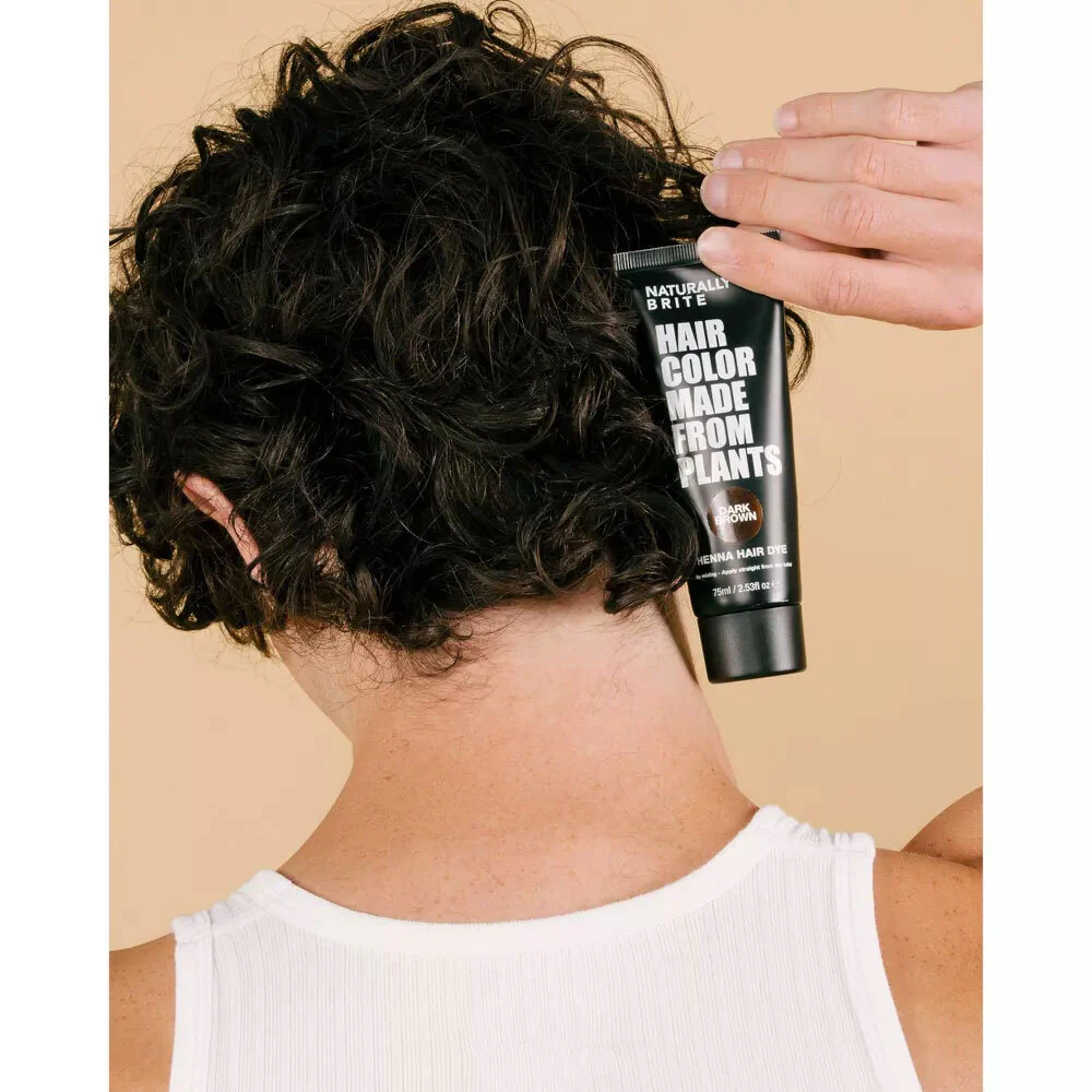 Naturally Brite Henna Hair Dye Dark Brown 75ml - Image 6
