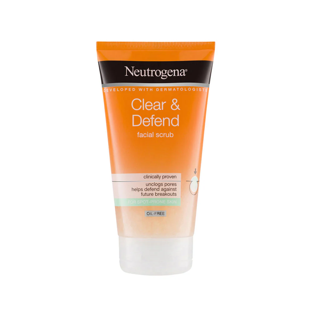 Neutrogena Facial Scrub Clear & Defend For Spot Prone Skin 150ml