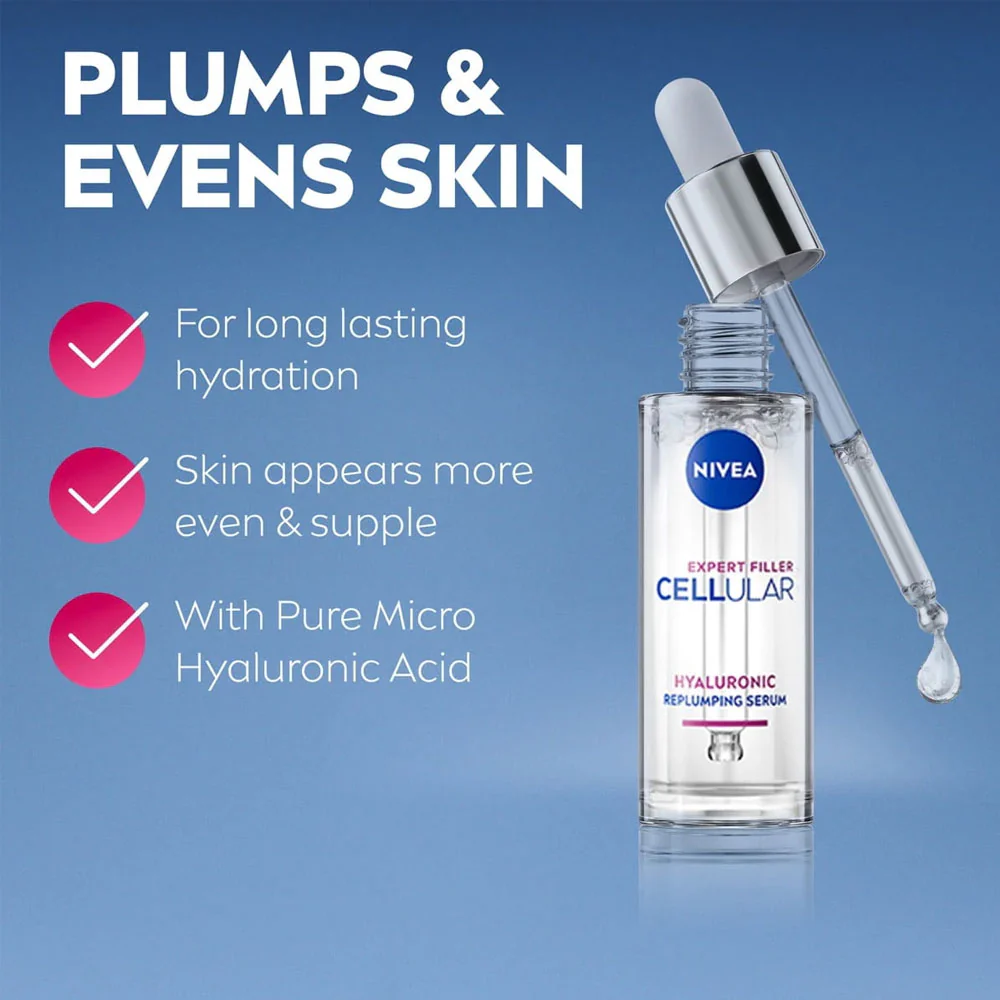 Nivea Hyaluronic Replumping Serum Expert Filler Cellular 30ml - Image 4