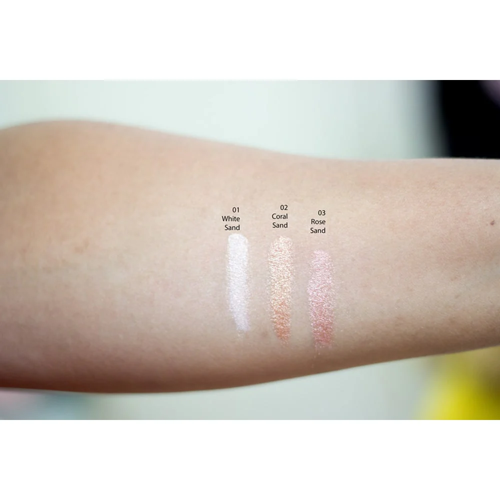 Nude By Nature Shimmering Sands Loose Eyeshadow 01 White Sand 2g - Image 2