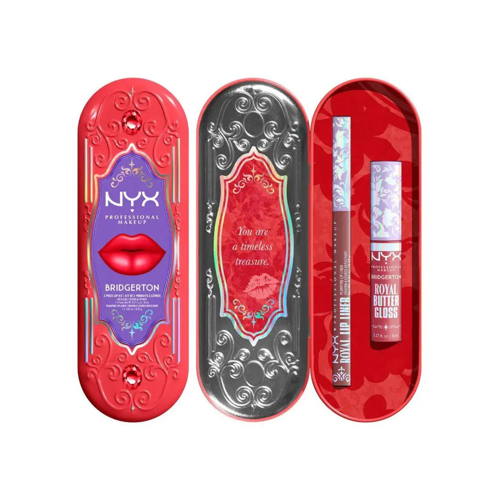 NYX Bridgerton 2pc Lip Kit 01 Peony Passion Cupid's Secret