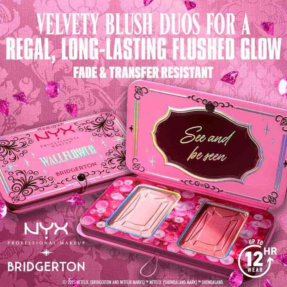 NYX Bridgerton Blush Palette 01 Wallflower - Image 4