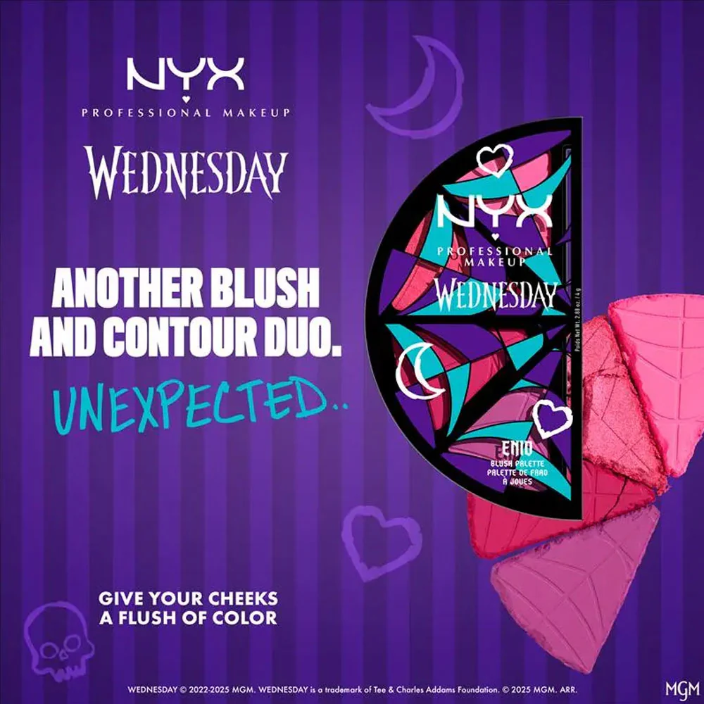 NYX Wednesday Blush Palette 01 Enid - Image 4