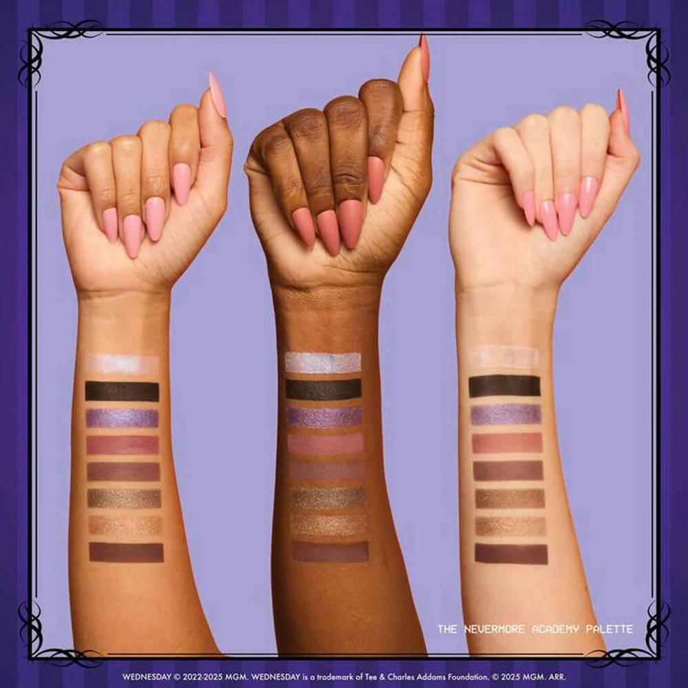 NYX Wednesday Welcome To Nevermore Academy Shadow Palette 01 - Image 4