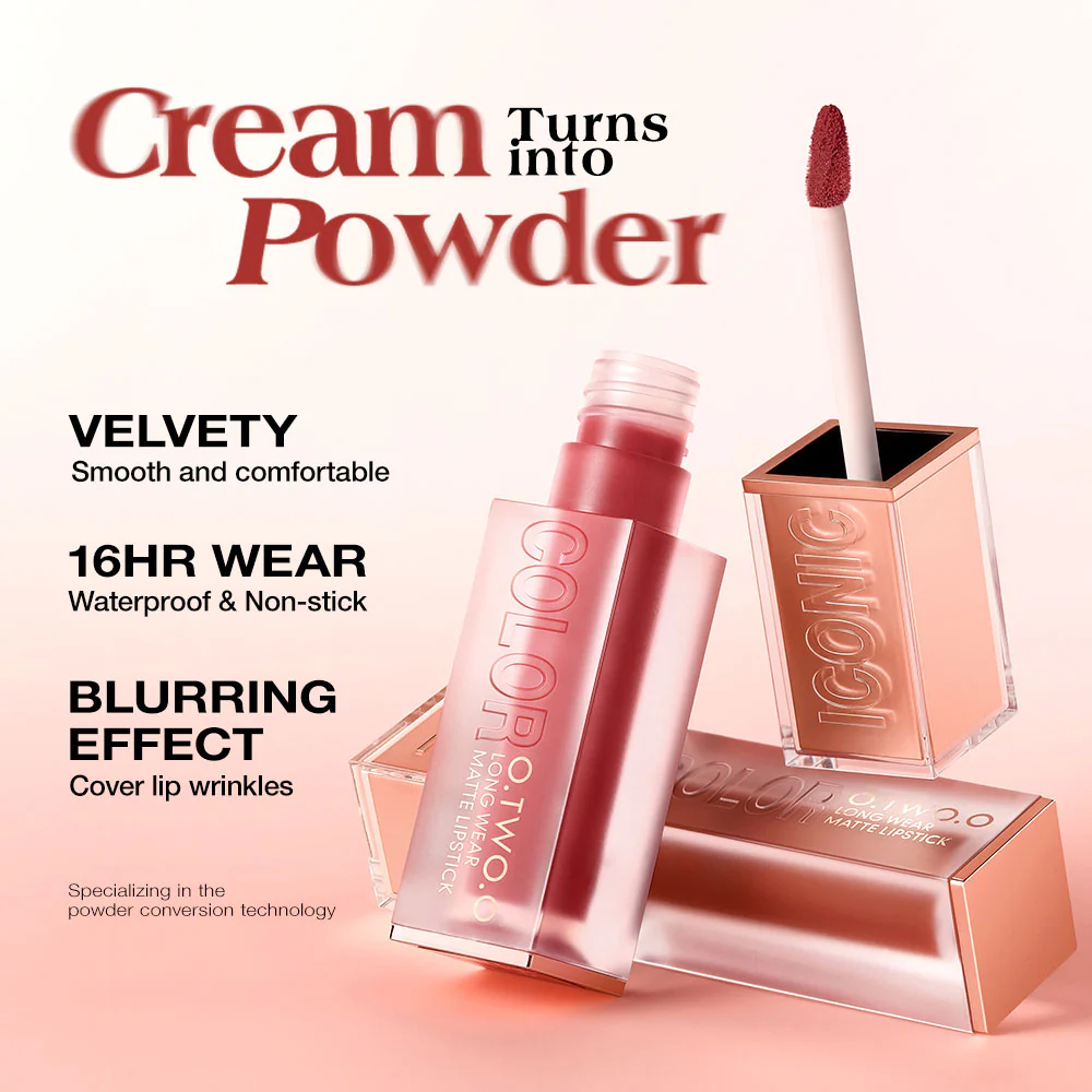 O.TWO.O Haute Long Wear Velvet Matte Lipstick 01 4g - Image 4