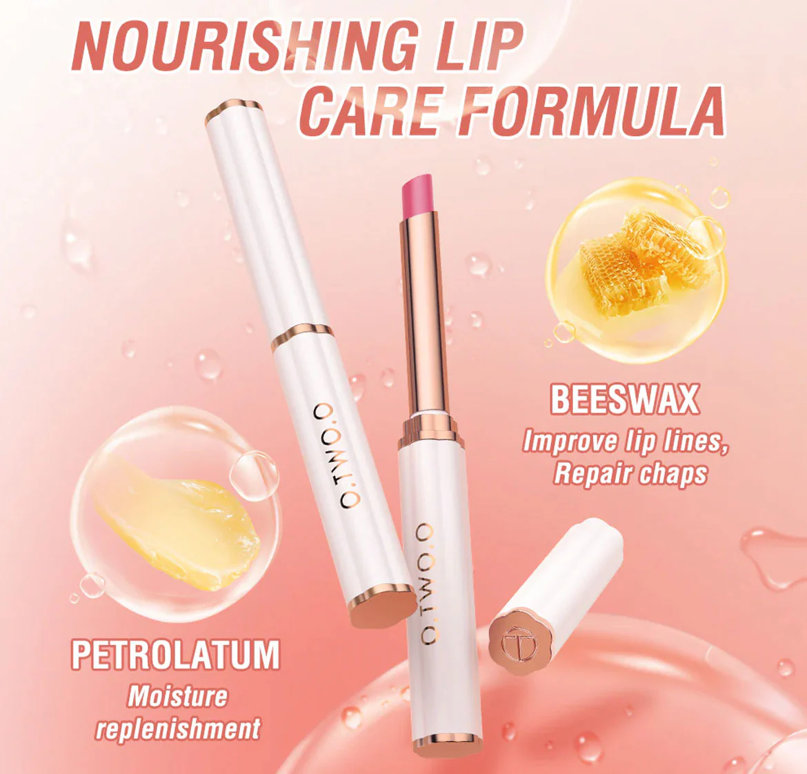 O.TWO.O Most Color Changing Lip Balm 02 Sheer Coral - Image 3